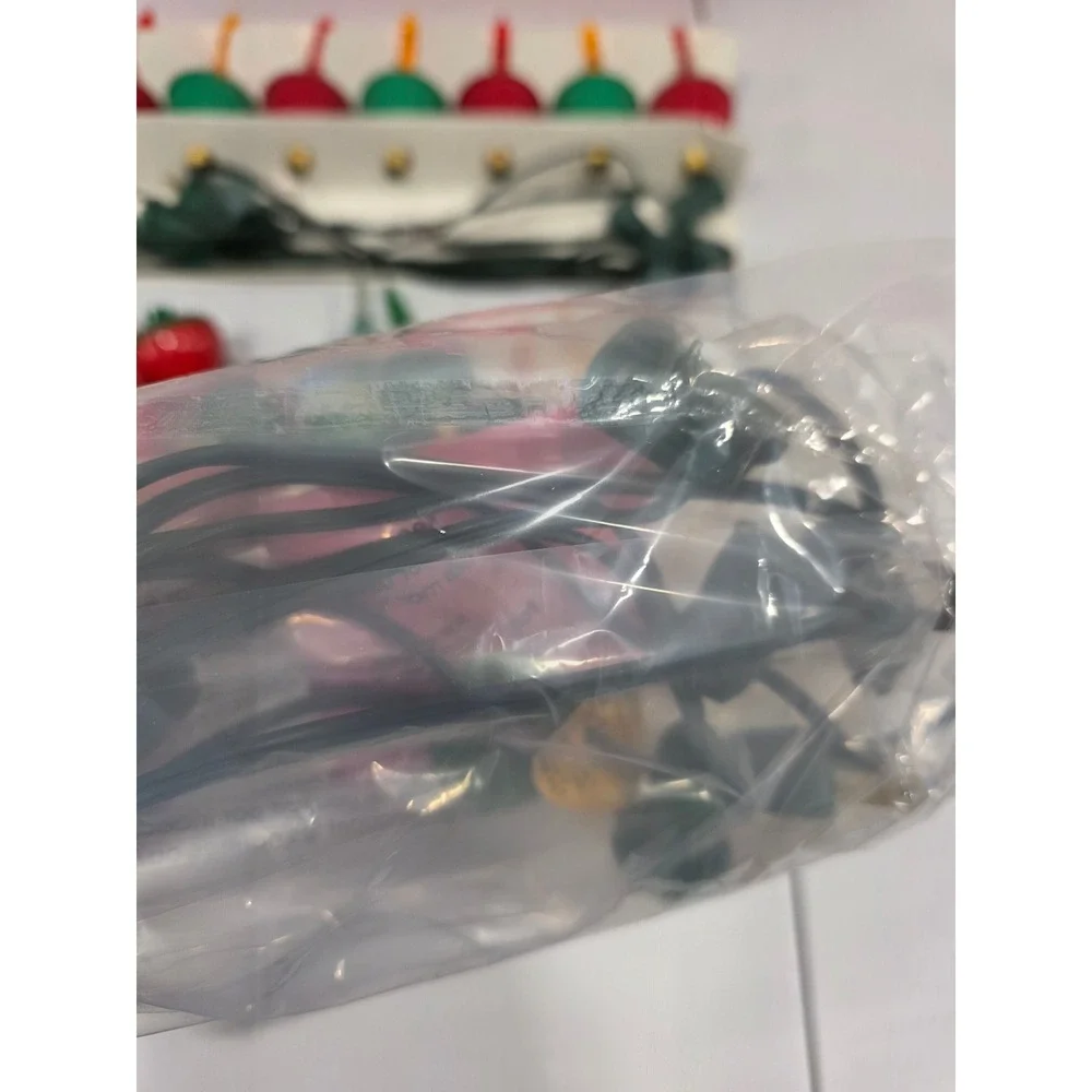 NOMA Expressions 7 Bubble Lite‎ Set Red Green Yellow Candle Christmas Lights +